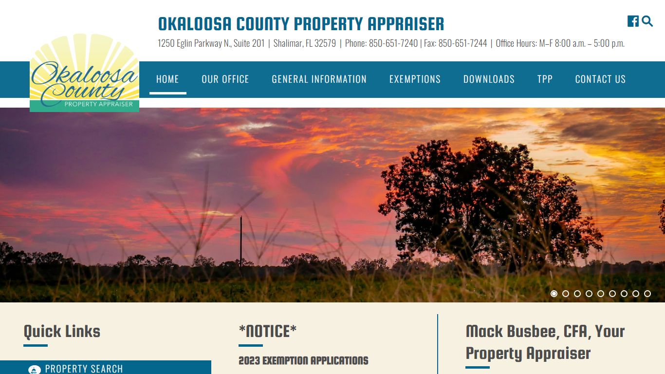 Okaloosa County Property Appraiser – Official Website of the Okaloosa ...